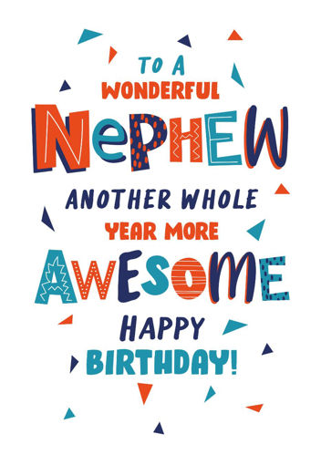 Picture of TO A WONDERFUL NEPHEW ANOTHER WHOLE YEAR MORE